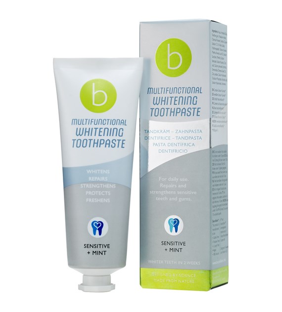 BECONFIDENT Multifunctional whitening toothpaste for sensitive teeth with mint flavour (75 ml)