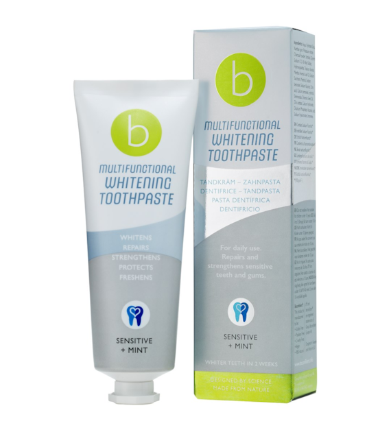 BECONFIDENT Wielofunkcyjna wybielająca pasta do zębów wrażliwych o smaku mięty (75 ml)