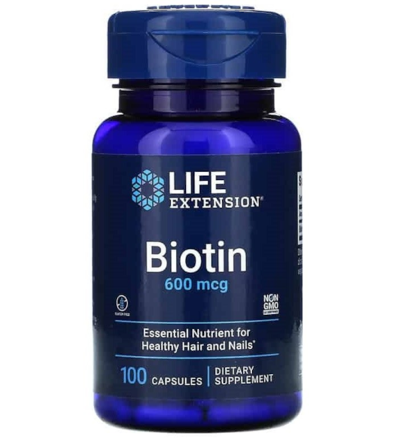 LIFE EXTENSION Biotin, 600 mcg (100 caps)