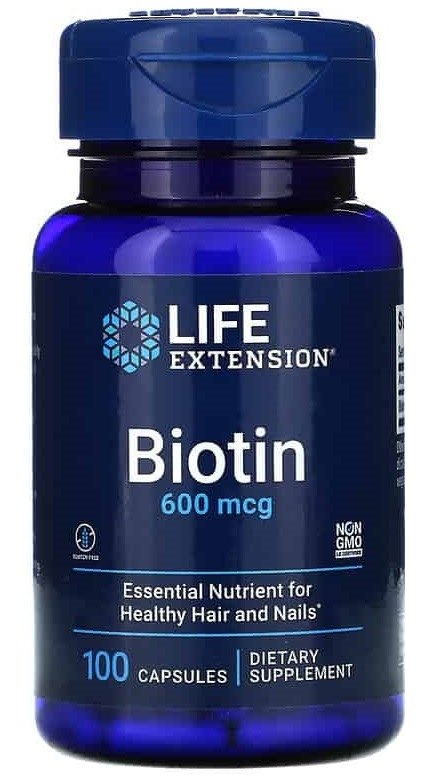 LIFE EXTENSION Biotin, 600 mcg (100 caps)