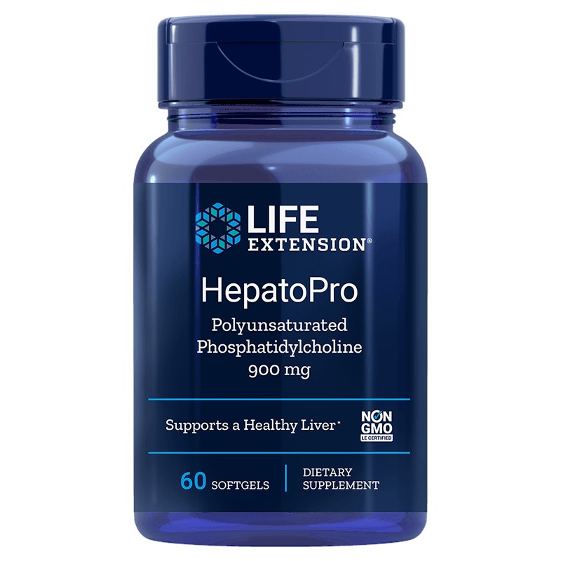LIFE EXTENSION HepatoPro (Polyunsaturated Phosphatidylcholine), 900 mg (60 sgels)