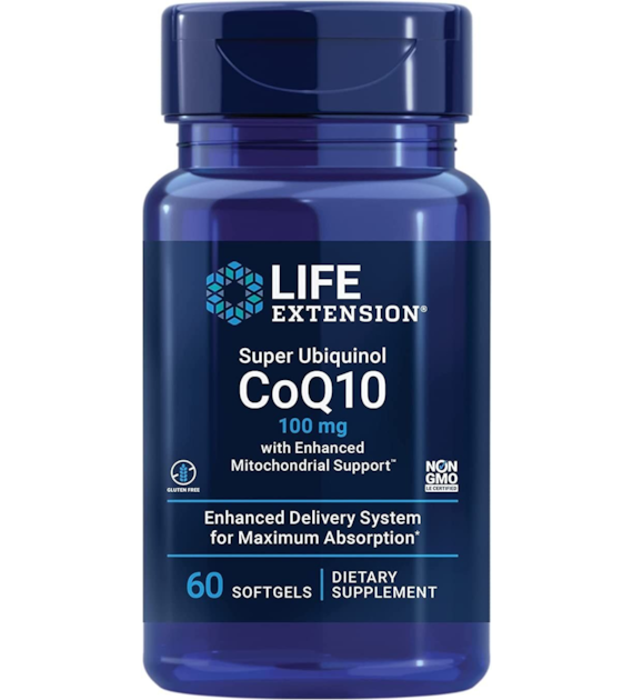 LIFE EXTENSION Super Ubiquinol CoQ10 100 mg with Enhanced Mitochondrial Support (60 kaps.)