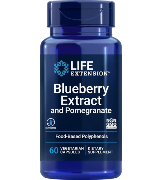 LIFE EXTENSION Blueberry Extract with Pomegranate (60 vcaps)