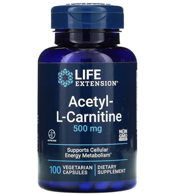LIFE EXTENSION Acetyl L-Carnitine 500 mg (100 kaps.)