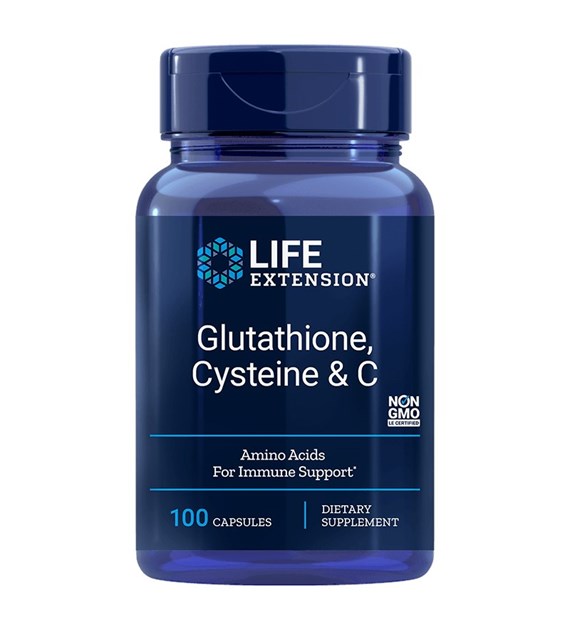 LIFE EXTENSION Glutathione, Cysteine & C (100 caps)