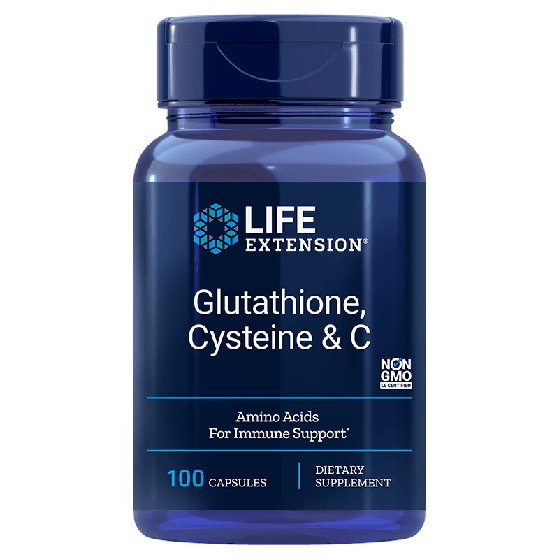 LIFE EXTENSION Glutathione, Cysteine & C (100 caps)
