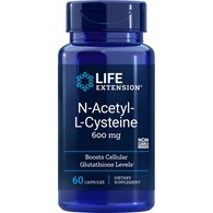 LIFE EXTENSION N-Acetyl-L-Cysteine, 600 mg (60 vcaps)