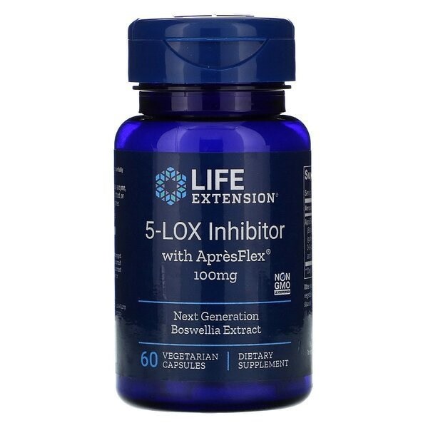 LIFE EXTENSION 5-LOX Inhibitor with AprĂ¨sFlex, 100 mg (60 vcaps)