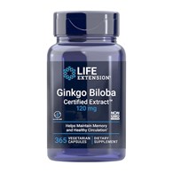 LIFE EXTENSION Ginkgo Biloba Certified Extract, 120 mg (365 vcaps)