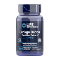 LIFE EXTENSION Ginkgo Biloba Certified Extract 120 mg (365 kaps.)