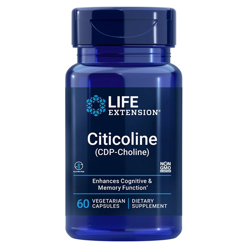 LIFE EXTENSION Cognizin CDP-Choline, 250 mg (60 vcaps)