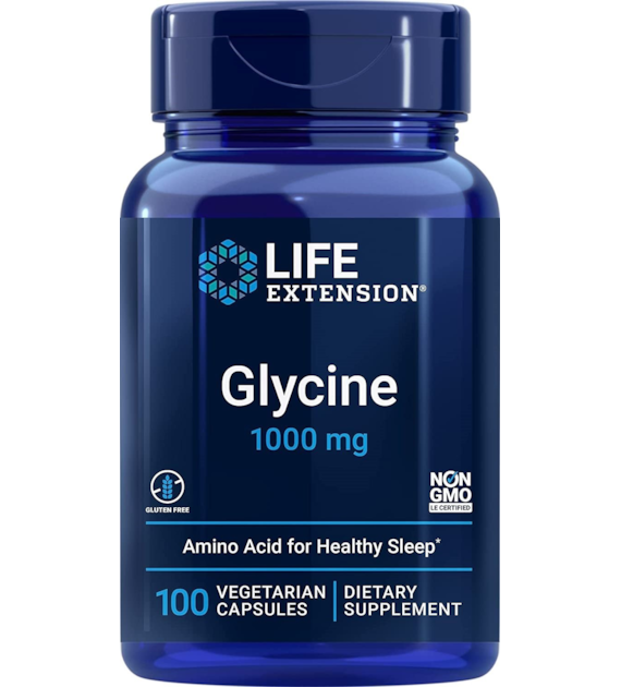 LIFE EXTENSION Glycine - Glicyna (100 kaps.)