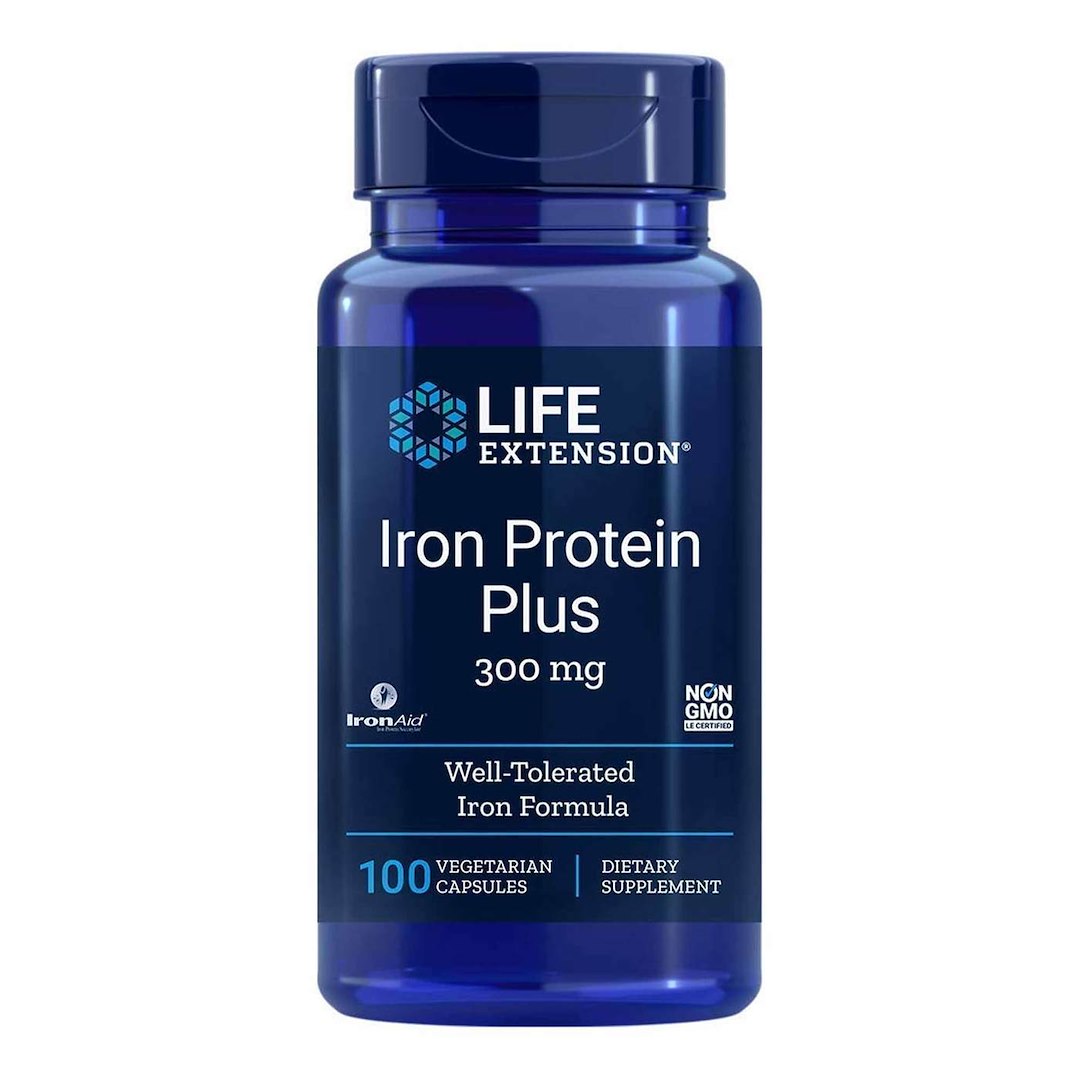 LIFE EXTENSION Iron Protein Plus, 300 mg (100 caps)