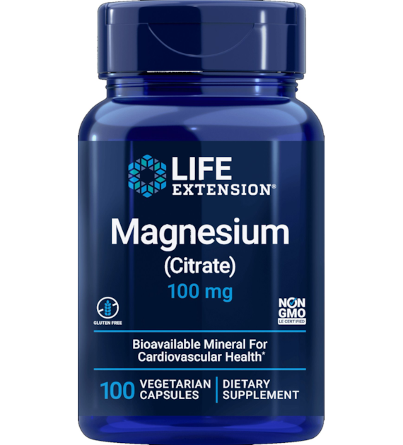 LIFE EXTENSION Magnesium Citrate, 160 mg (100 vcaps)