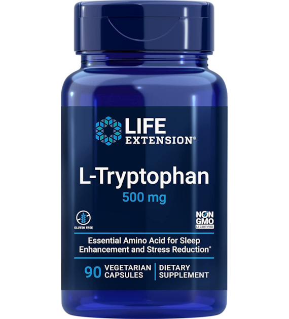 LIFE EXTENSION L-Tryptophan 500 mg (90 kaps.)