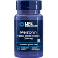 LIFE EXTENSION Melatonin 750 mcg 6 Hour Time Release (60 tabl.)