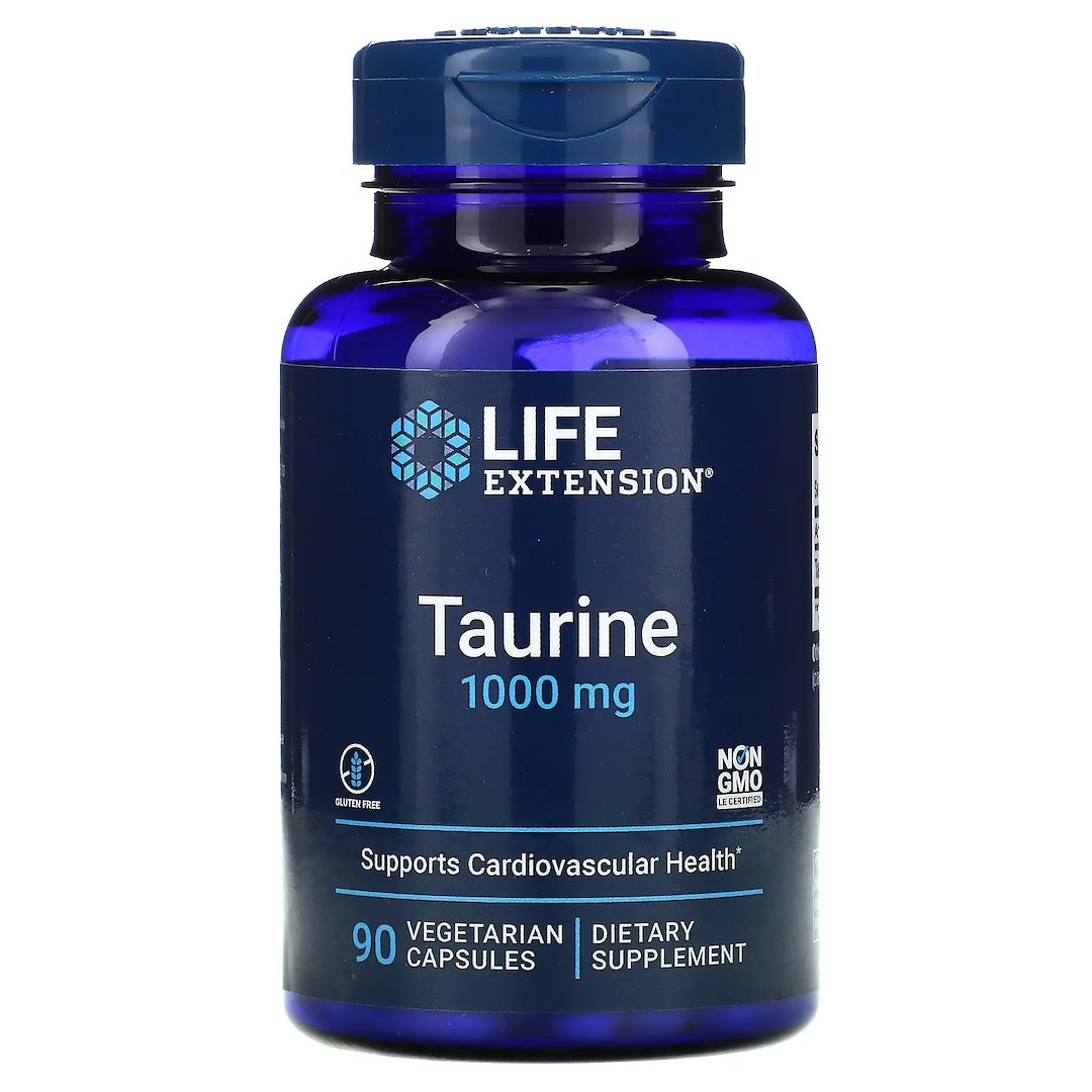 LIFE EXTENSION Taurine, 1000 mg (90 vcaps)