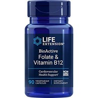 LIFE EXTENSION BioActive Folate & Vitamin B12 (90 vcaps)