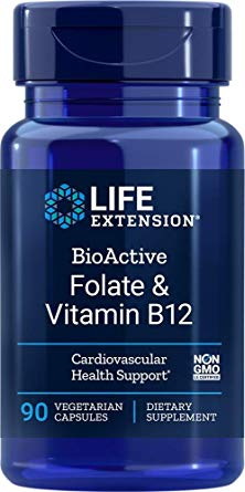 LIFE EXTENSION BioActive Folate & Vitamin B12 (90 vcaps)