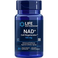 LIFE EXTENSION NAD+ Cell Regenerator Nicotinamide Riboside, 100 mg (30 vcaps)