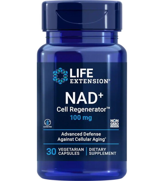 LIFE EXTENSION NAD+ Cell Regenerator Nicotinamide Riboside, 100 mg (30 vcaps)