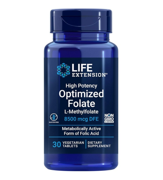 LIFE EXTENSION Folian - High Potency Optimized Folate (30 tabl.)