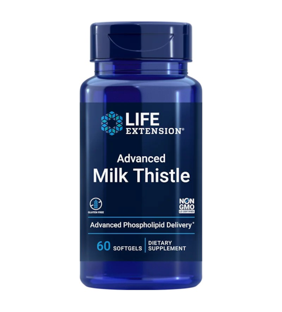 LIFE EXTENSION Advanced Milk Thistle - Ostropest Plamisty (60 kaps.)