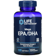 LIFE EXTENSION Mega EPA/DHA (120 kaps.)