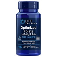LIFE EXTENSION Kwas foliowy - Optimized Folate (100 tabl.)