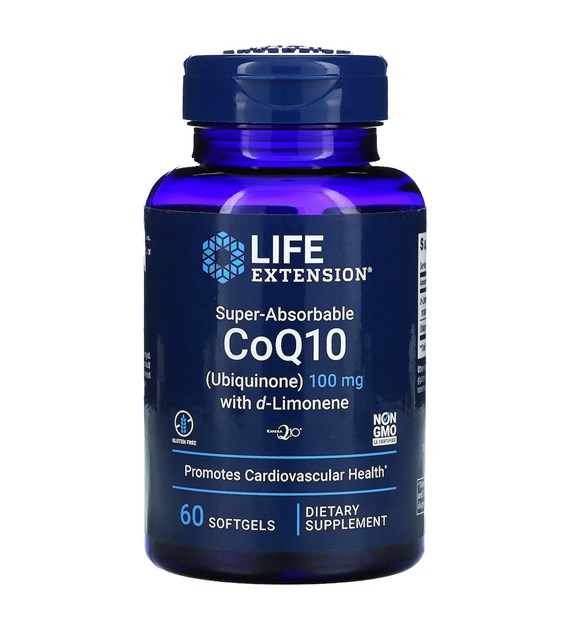 LIFE EXTENSION Super-Absorbable CoQ10 Ubiquinone with d-Limonene, 100 mg (60 sgels)