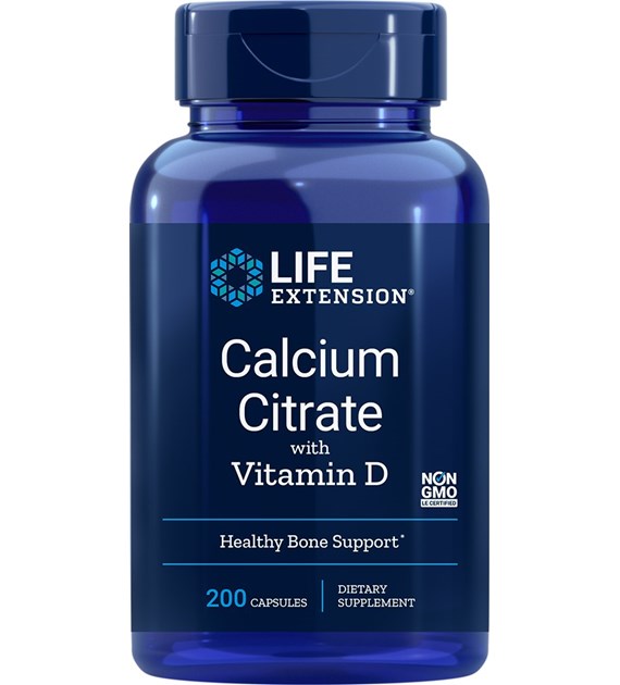 LIFE EXTENSION Calcium Citrate with Vitamin D (200 vcaps)
