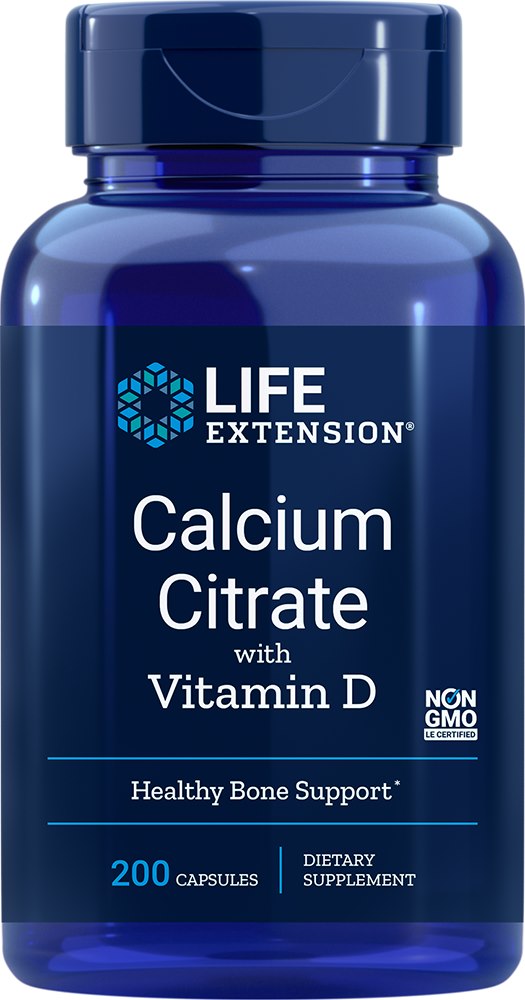 LIFE EXTENSION Calcium Citrate with Vitamin D (200 vcaps)