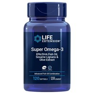 LIFE EXTENSION Super Omega-3 EPA/DHA with Sesame Lignans & Olive Extract (120 sgels)