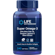LIFE EXTENSION Super Omega-3 EPA/DHA z Lignanami Sezamowymi i Ekstraktem z Oliwek (240 kaps.)