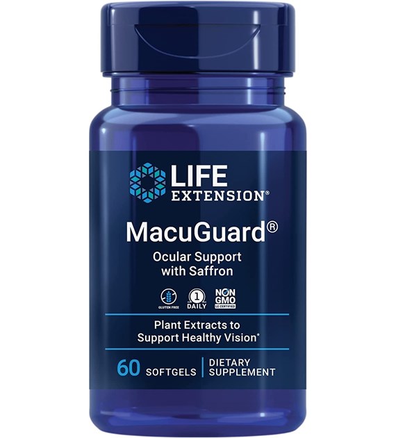 LIFE EXTENSION MacuGuard Ocular Support with Saffron (60 sgels)