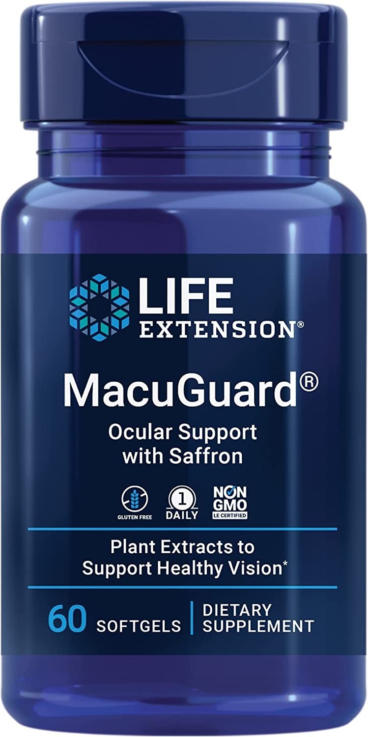 LIFE EXTENSION MacuGuard Ocular Support with Saffron (60 sgels)