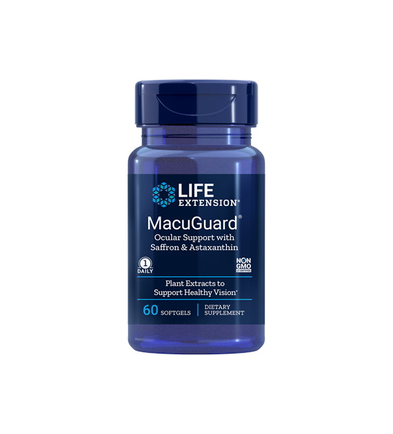 LIFE EXTENSION MacuGuard Ocular Support with Saffron & Astaxanthin (60 kaps.)