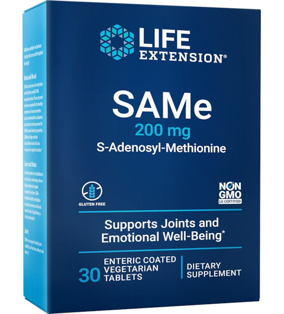 LIFE EXTENSION SAMe 200 mg (30 tabl.)