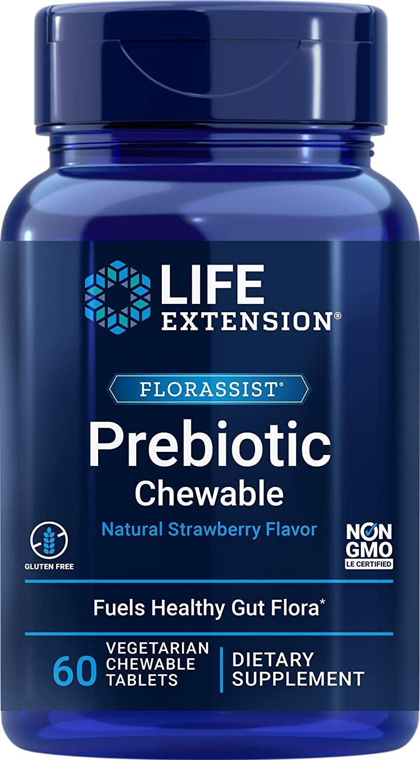 LIFE EXTENSION FLORASSIST® Prebiotic Chewable (60 chewable tabs)