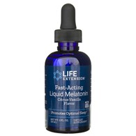 LIFE EXTENSION Fast-Acting Liquid Melatonin (Citrus-Vanilla Flavor), 3 mg (59 ml / 2 fl. oz.)
