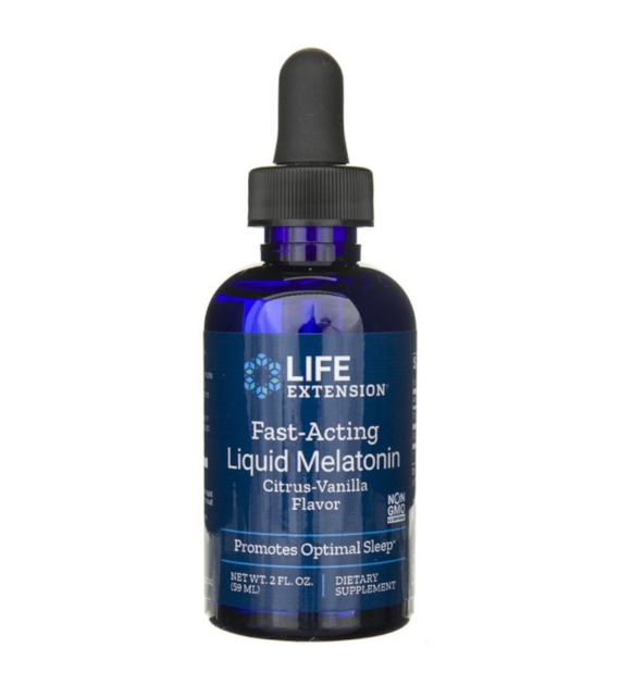 LIFE EXTENSION Fast-Acting Liquid Melatonin Citrus-Vanilla Flavour (59 ml)