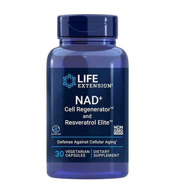 LIFE EXTENSION Optimized NAD+ Cell Regenerator and Resveratrol (30 vcaps)