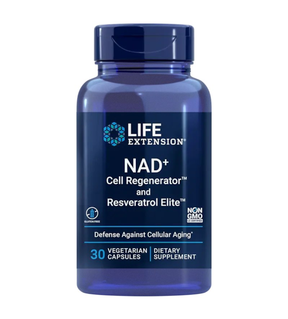 LIFE EXTENSION NAD+ Cell Regenerator and Resveratrol Elite (30 kaps.)