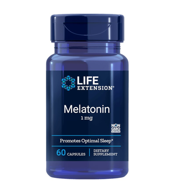 LIFE EXTENSION Melatonin 1 mg (60 kaps.)