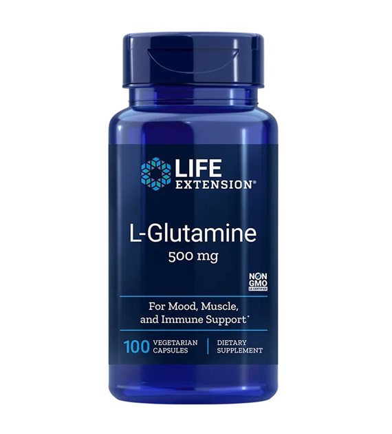LIFE EXTENSION L-Glutamine, 500 mg (100 vcaps)