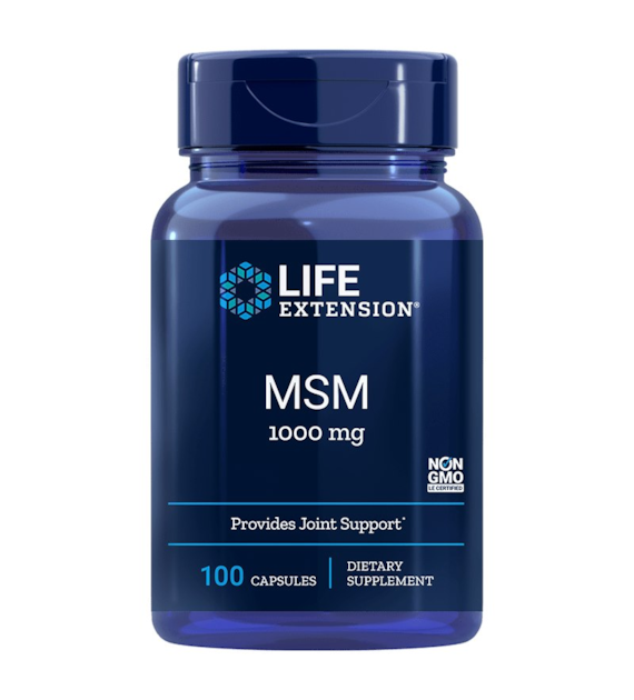 LIFE EXTENSION MSM, 1000 mg (100 caps)