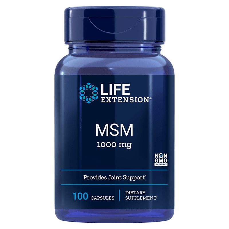 LIFE EXTENSION MSM, 1000 mg (100 caps)