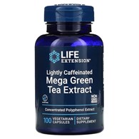 LIFE EXTENSION Lightly Caffeinated Mega Green Tea Extract  (100 vcaps)