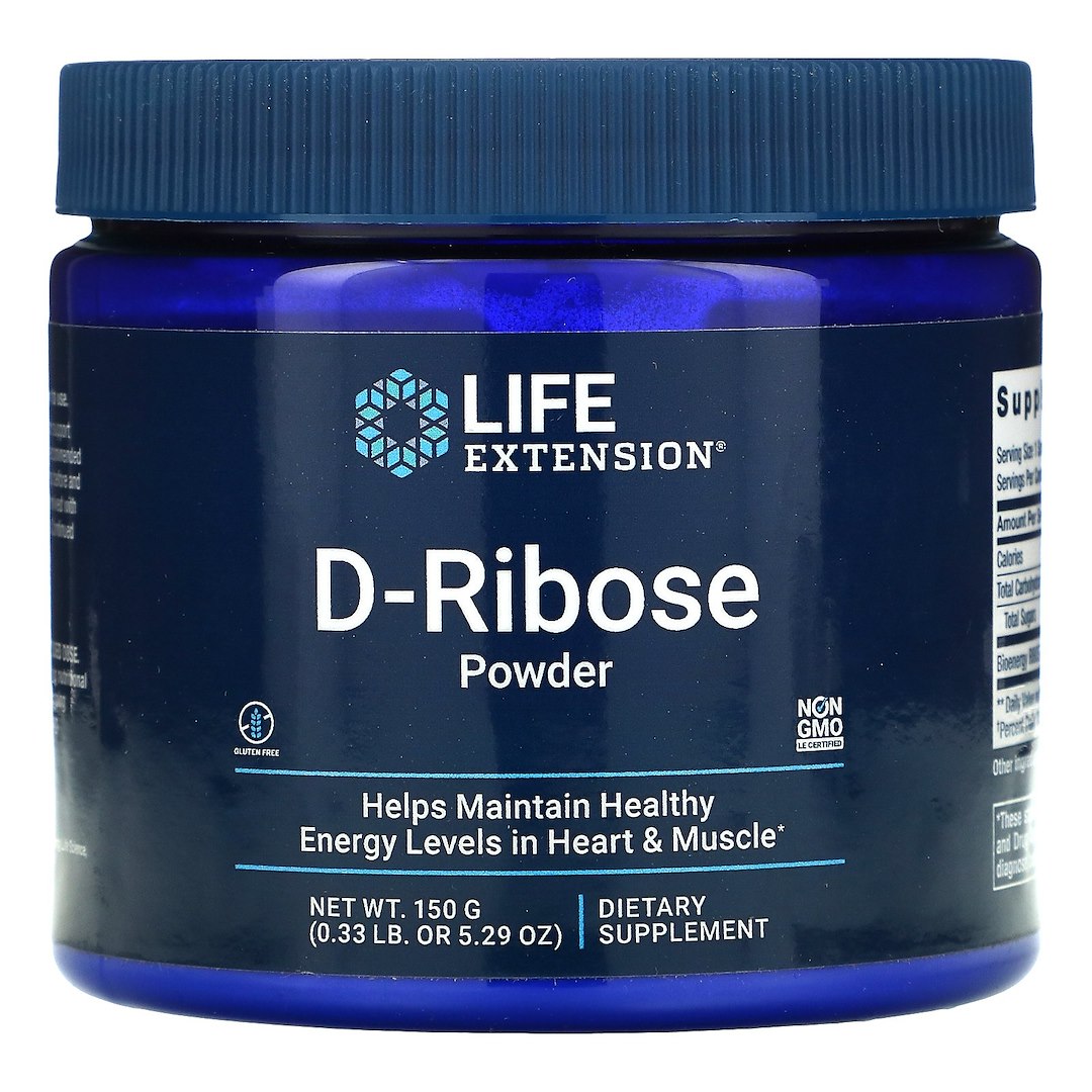 LIFE EXTENSION D-Ribose Powder (150 g / 5,291 oz.)