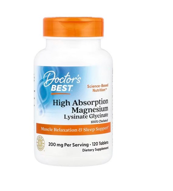 DOCTOR'S BEST High Absorption Magnesium, 100 mg (120 tabs)